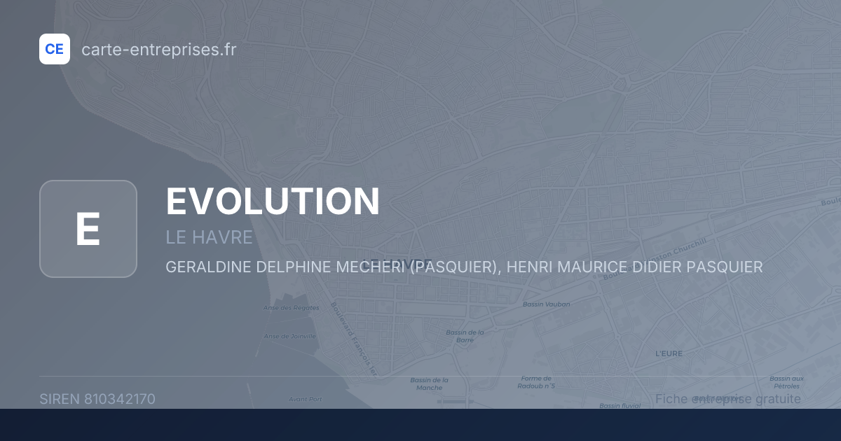 EVOLUTION — 810342170 — fiche entreprise