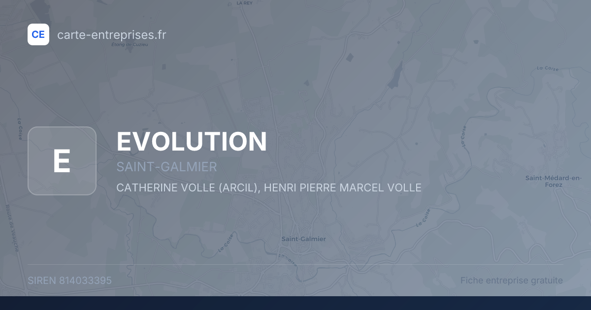 EVOLUTION — 814033395 — fiche entreprise