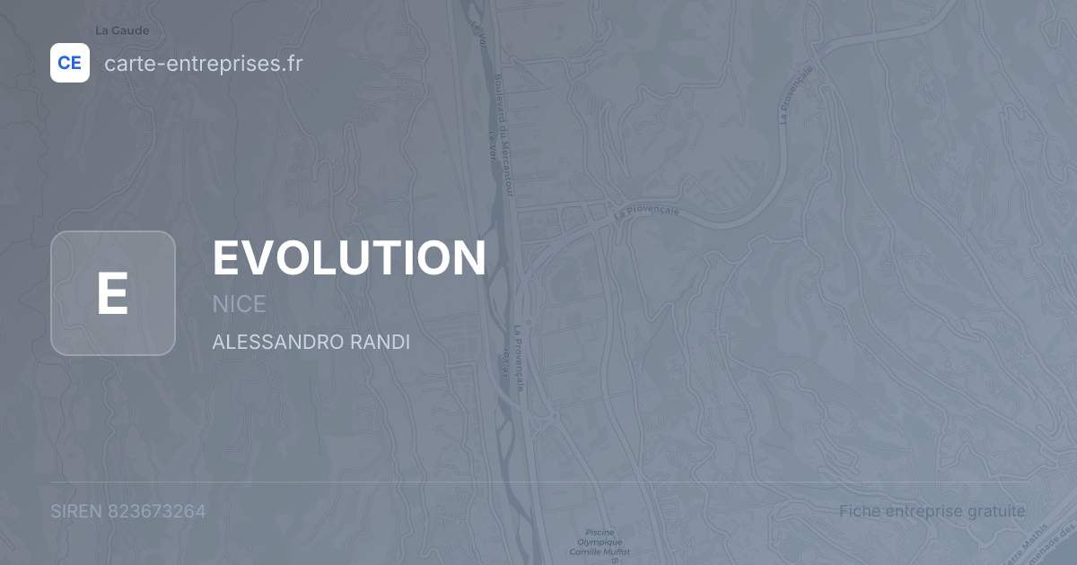 EVOLUTION — 823673264 — fiche entreprise