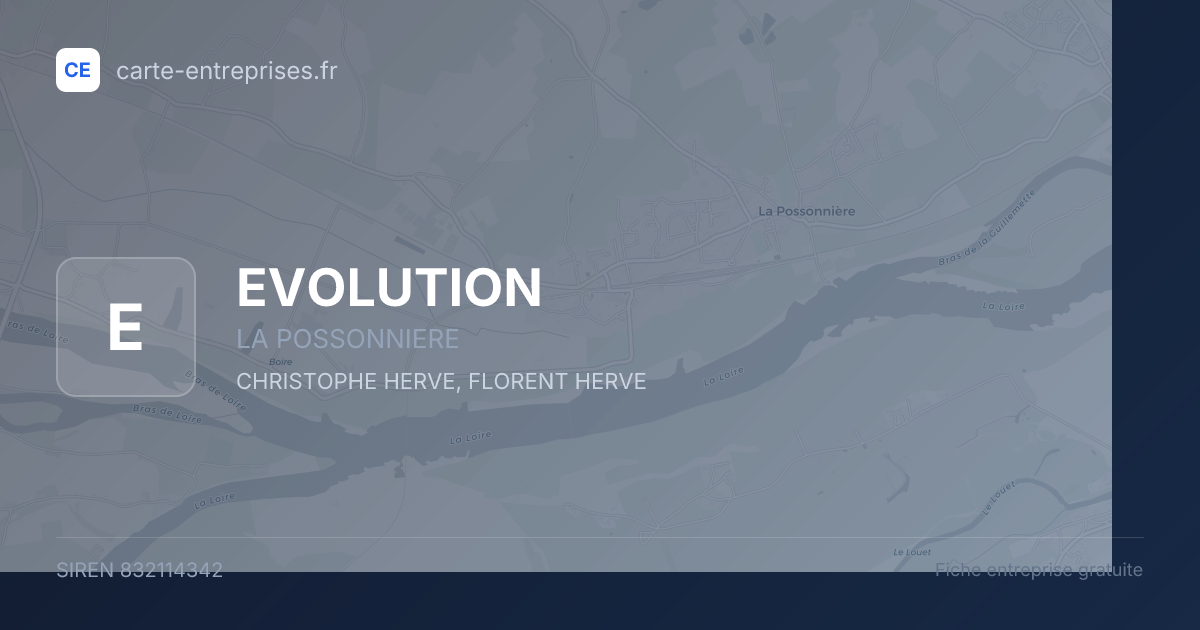 EVOLUTION — 832114342 — fiche entreprise