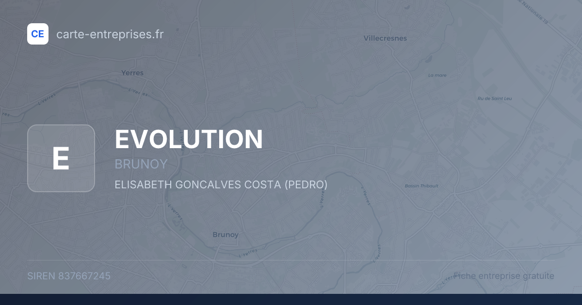 EVOLUTION — 837667245 — fiche entreprise