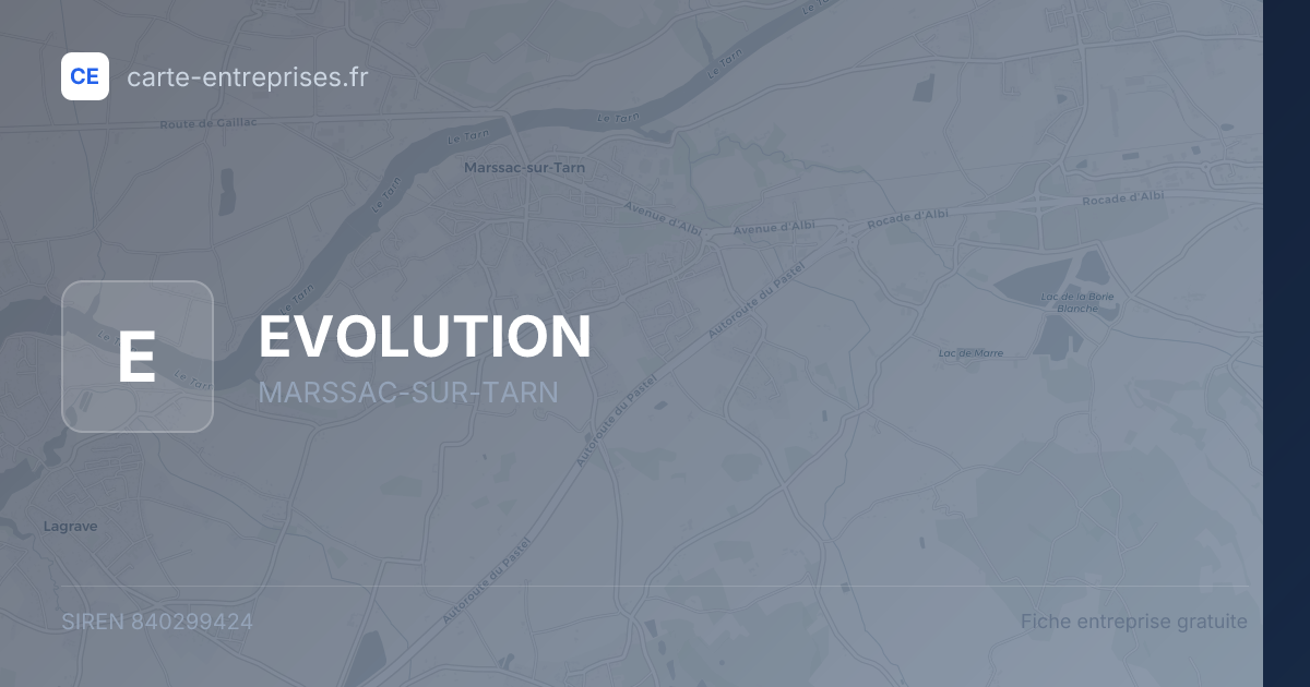 EVOLUTION — 840299424 — fiche entreprise