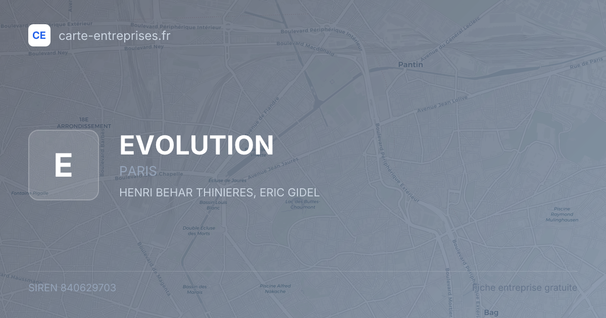 EVOLUTION — 840629703 — fiche entreprise