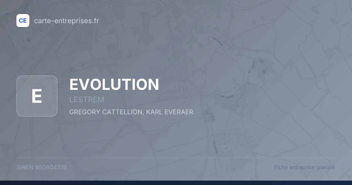 EVOLUTION — 850904319 — fiche entreprise