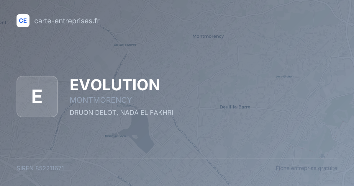 EVOLUTION — 852211671 — fiche entreprise
