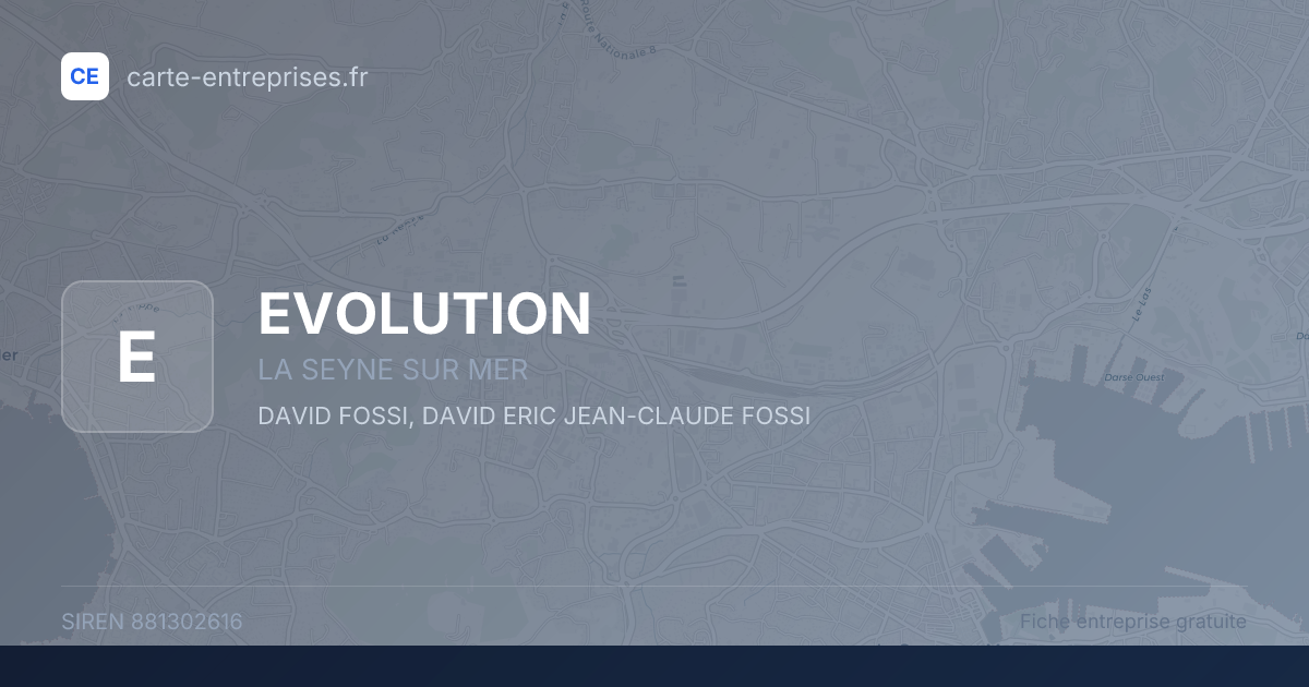 EVOLUTION — 881302616 — fiche entreprise