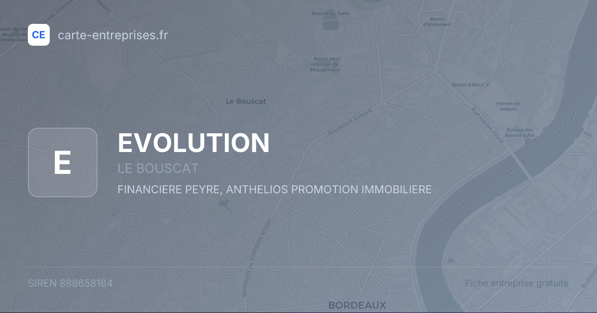 EVOLUTION — 888658184 — fiche entreprise