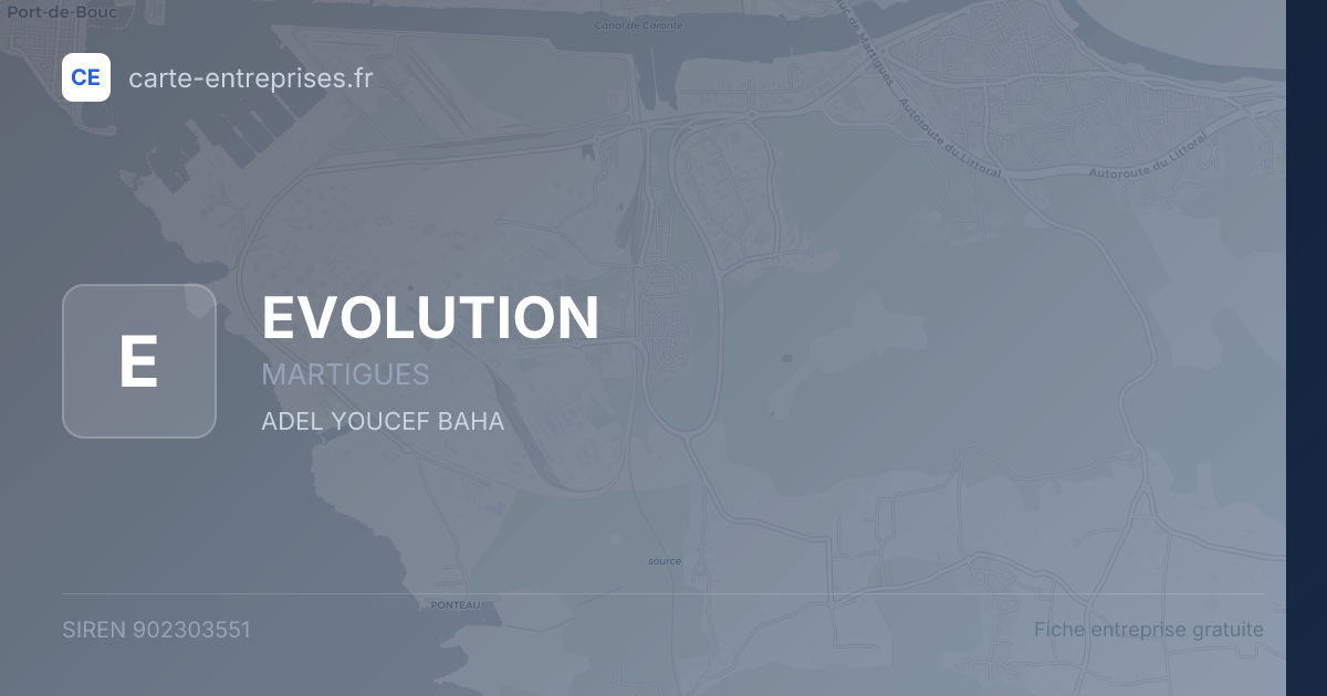 EVOLUTION — 902303551 — fiche entreprise