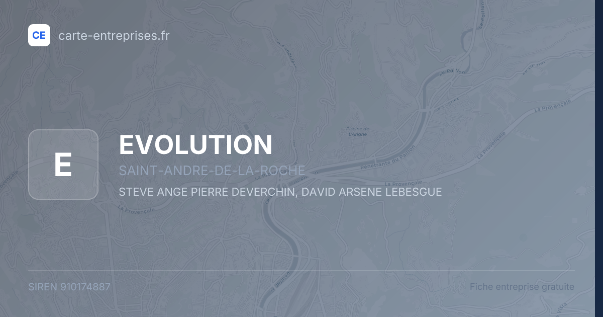 EVOLUTION — 910174887 — fiche entreprise