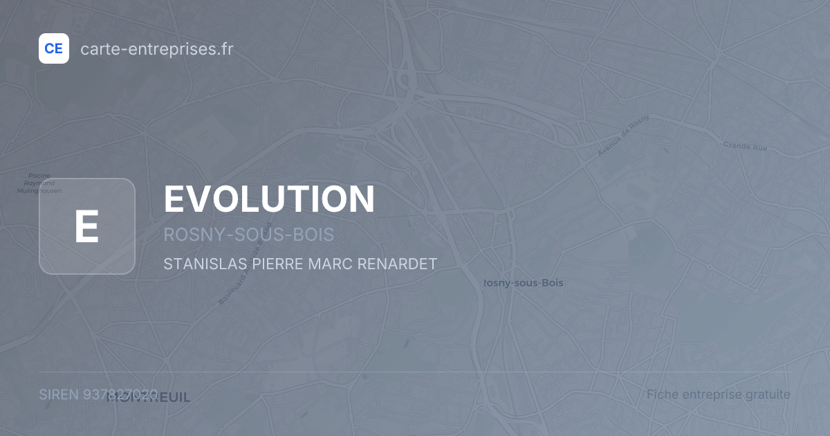 EVOLUTION — 937827020 — fiche entreprise