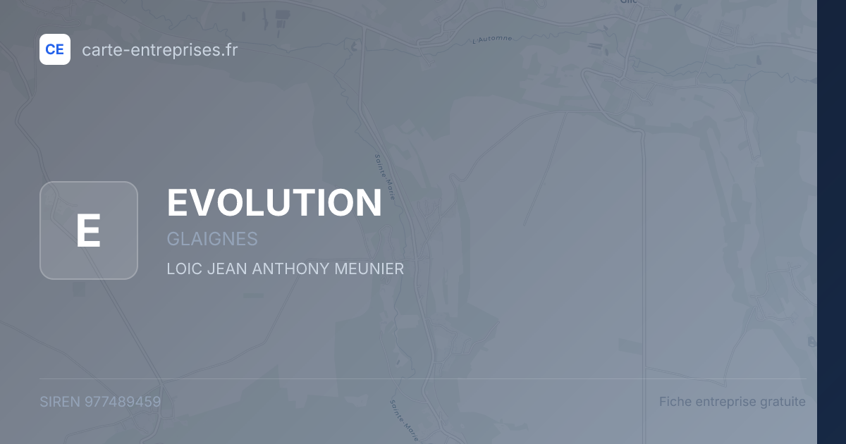 EVOLUTION — 977489459 — fiche entreprise