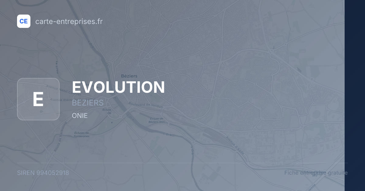 EVOLUTION — 994052918 — fiche entreprise