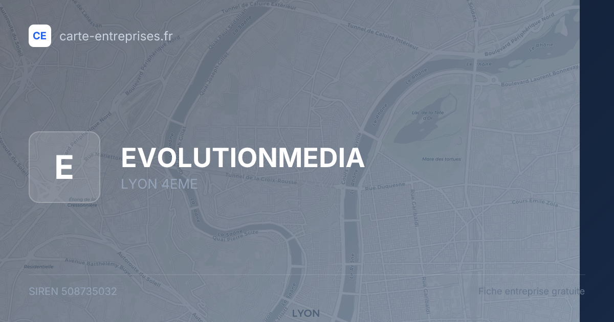 EVOLUTIONMEDIA — 508735032 — fiche entreprise