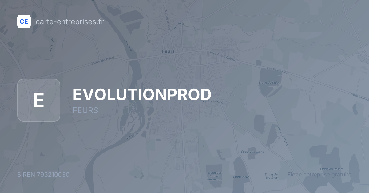 EVOLUTIONPROD — 793210030 — fiche entreprise