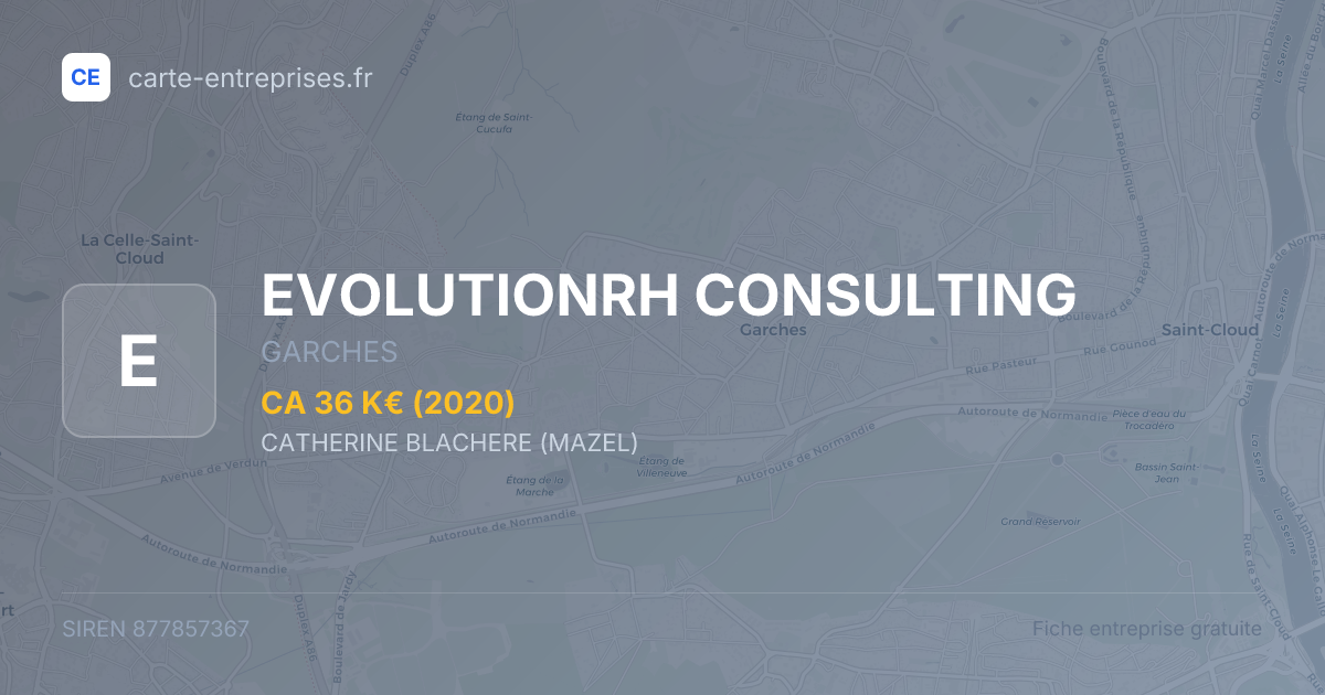 EVOLUTIONRH CONSULTING — 877857367 — fiche entreprise
