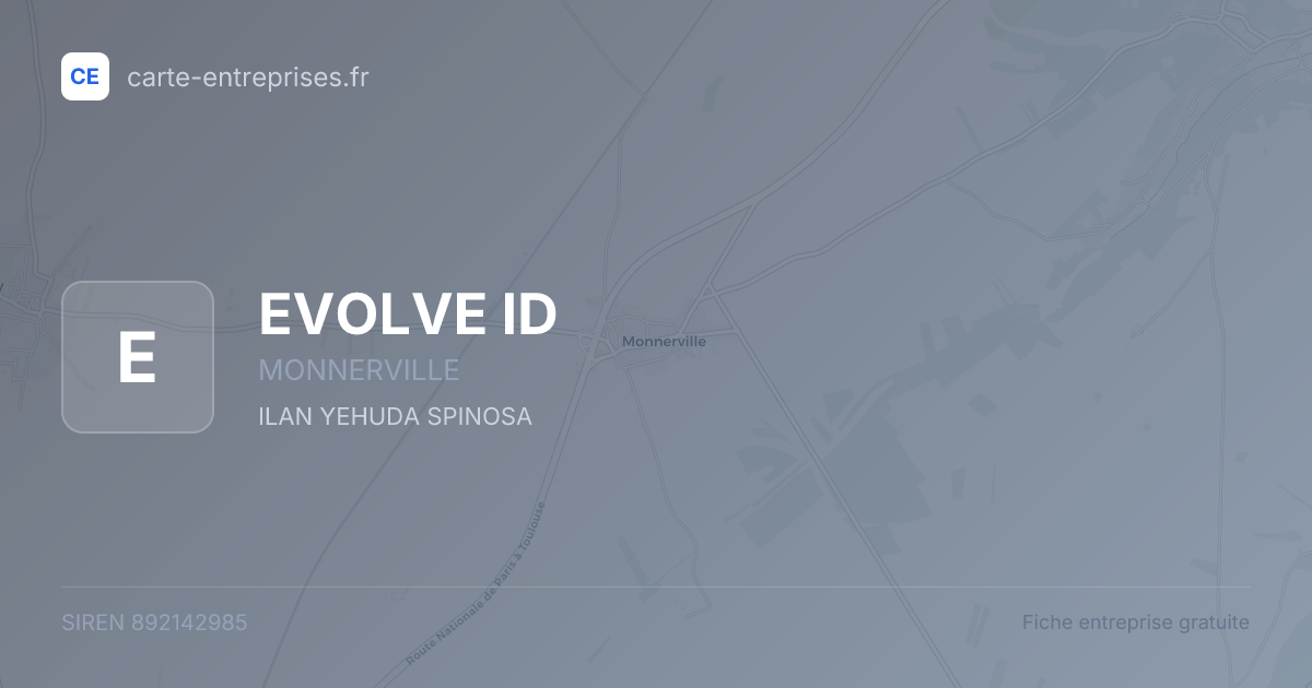 EVOLVE ID — 892142985 — fiche entreprise
