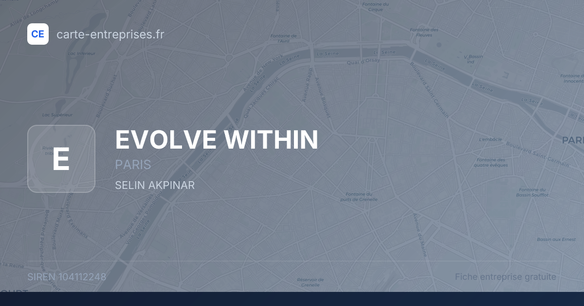 EVOLVE WITHIN — 104112248 — fiche entreprise