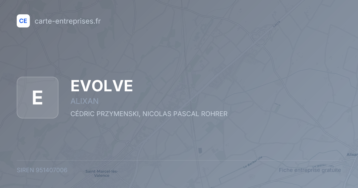 EVOLVE — 951407006 — fiche entreprise
