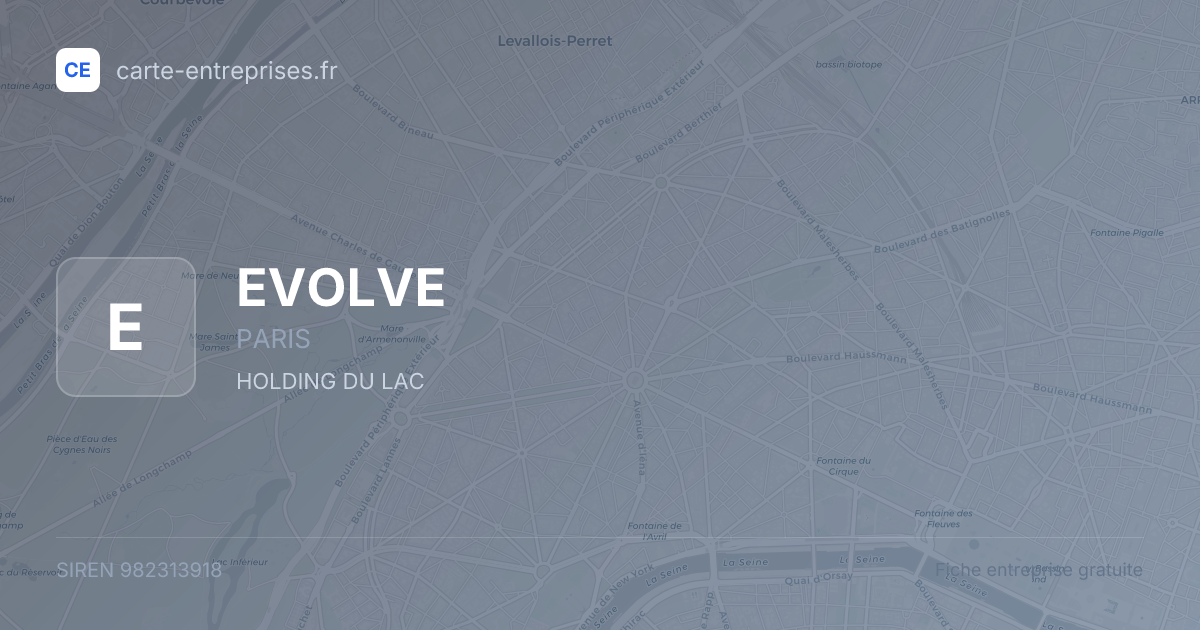 EVOLVE — 982313918 — fiche entreprise