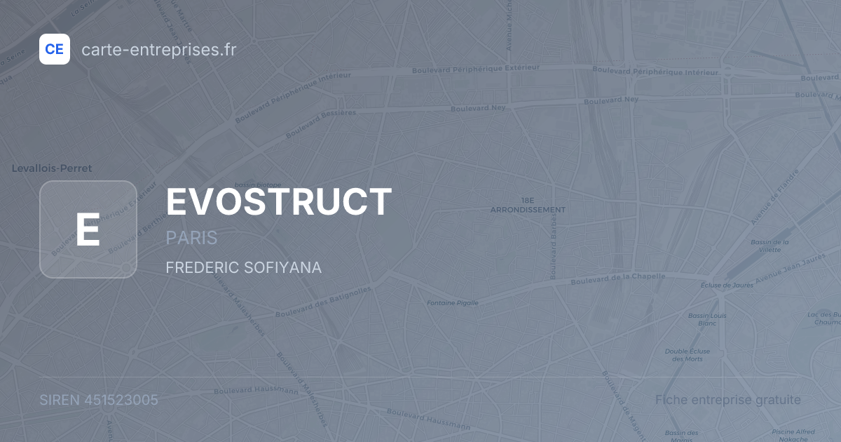 EVOSTRUCT — 451523005 — fiche entreprise