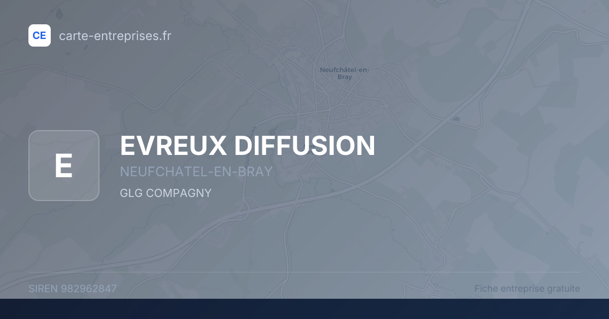 EVREUX DIFFUSION — 982962847 — fiche entreprise