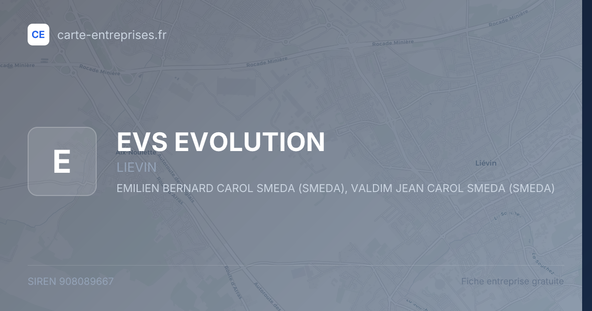 EVS EVOLUTION — 908089667 — fiche entreprise