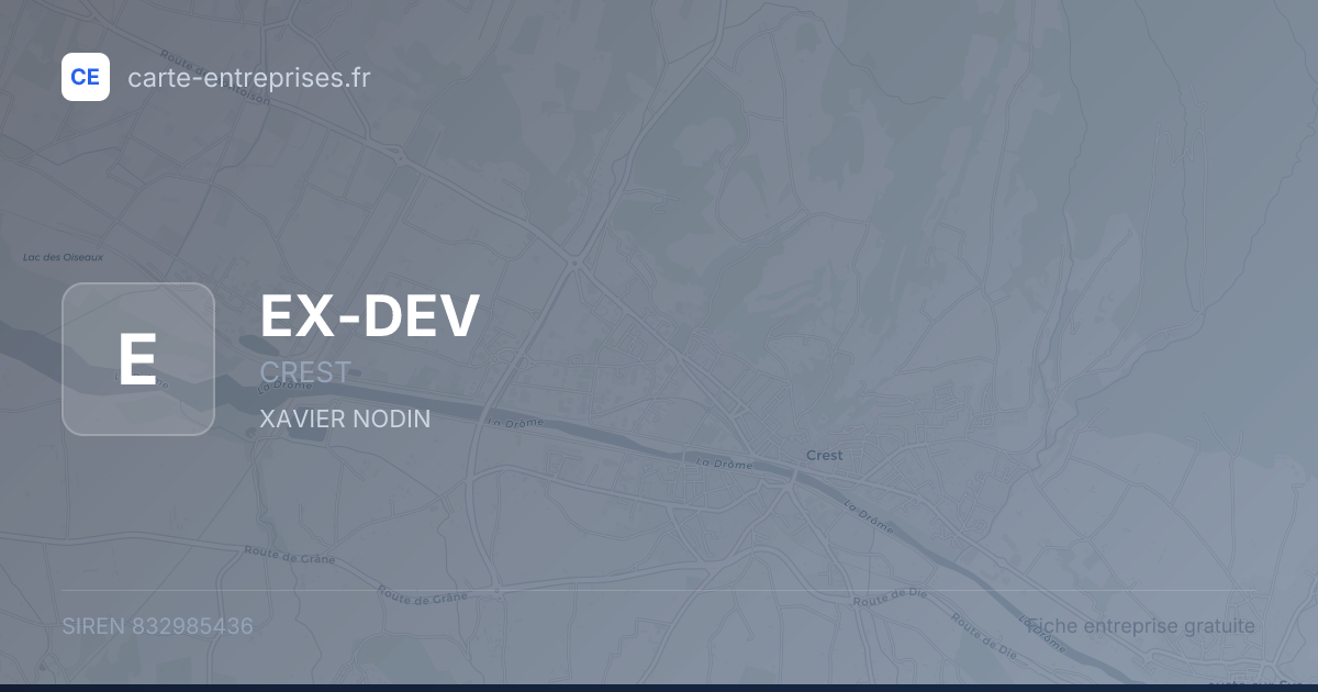 EX-DEV — 832985436 — fiche entreprise