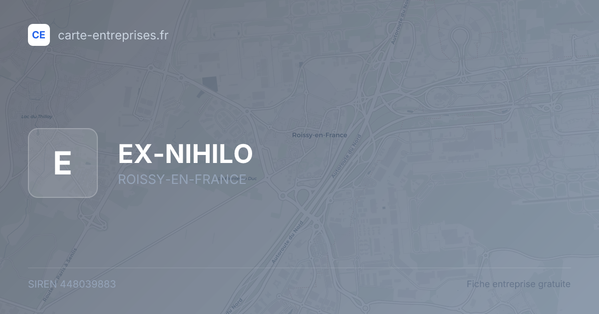 EX-NIHILO — 448039883 — fiche entreprise