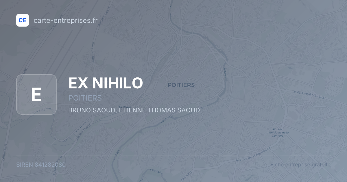 EX NIHILO — 841282080 — fiche entreprise