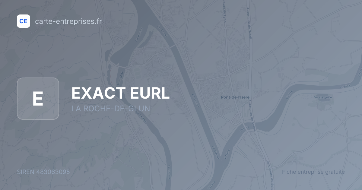 EXACT EURL — 483063095 — fiche entreprise
