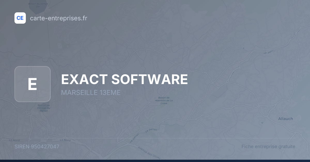 EXACT SOFTWARE — 950427047 — fiche entreprise
