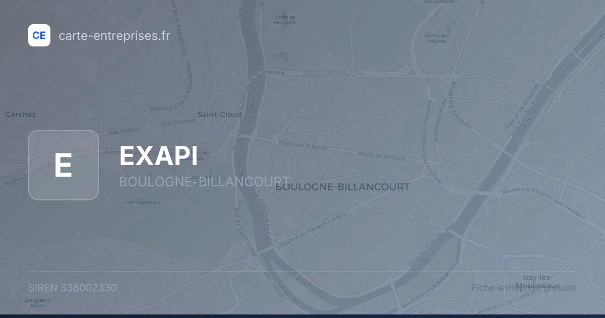 EXAPI — 338002330 — fiche entreprise