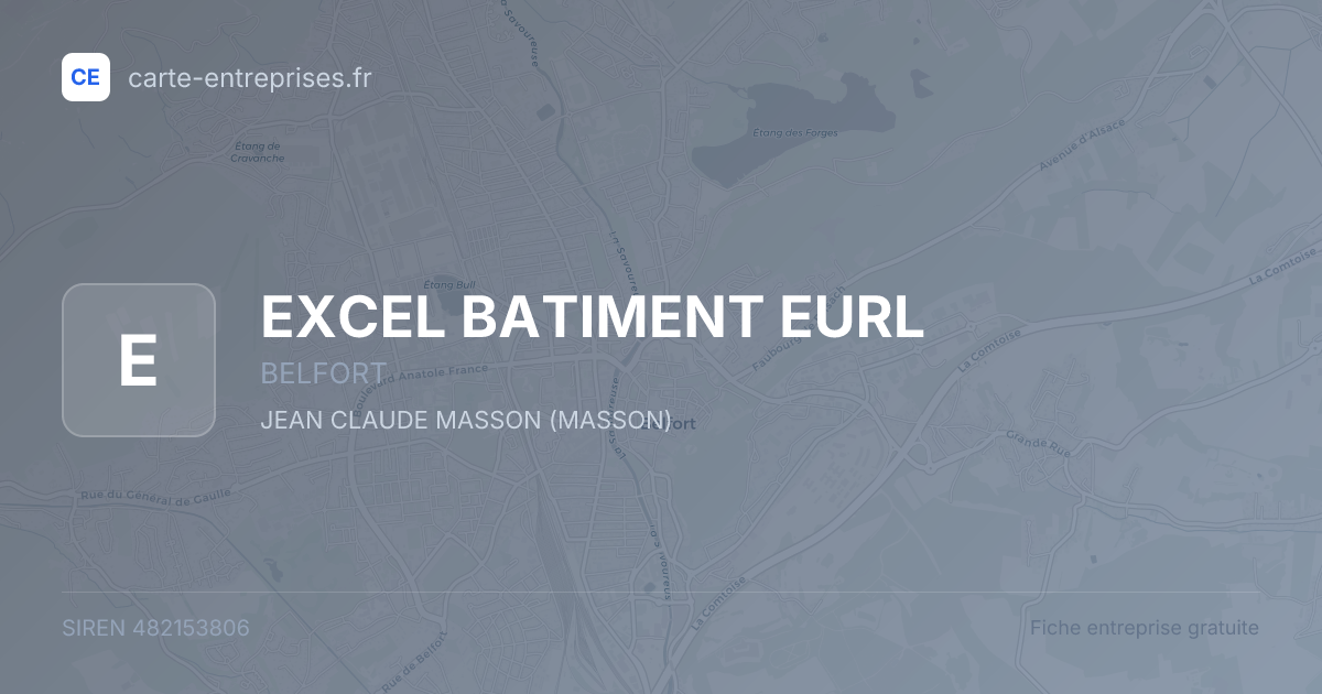 EXCEL BATIMENT EURL — 482153806 — fiche entreprise