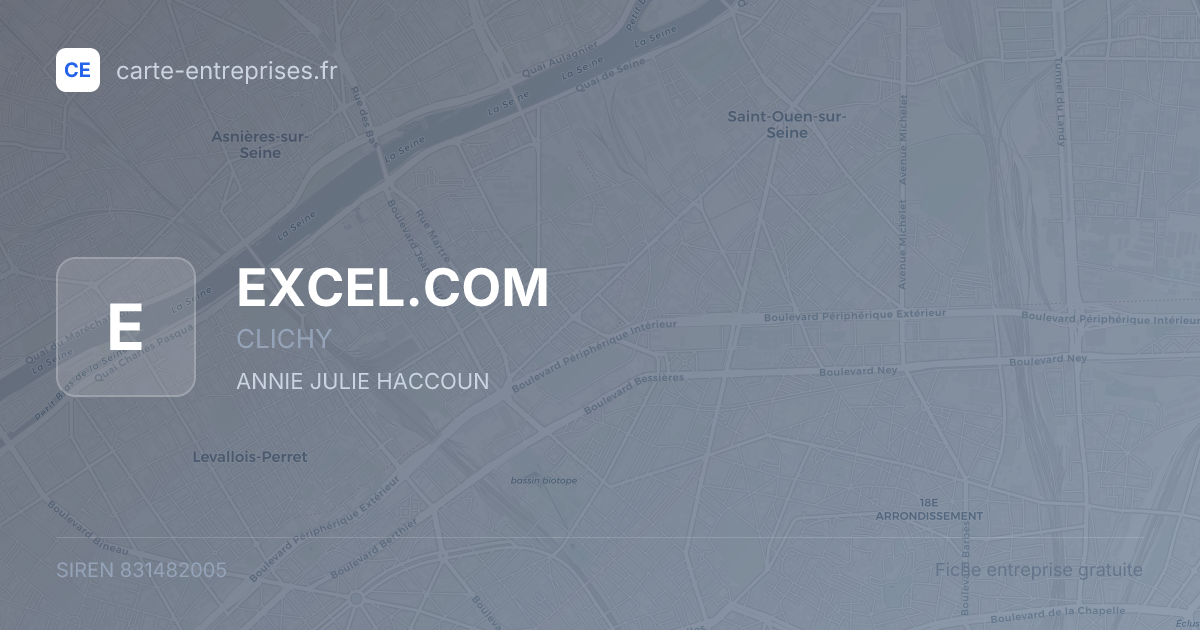 EXCEL.COM — 831482005 — fiche entreprise