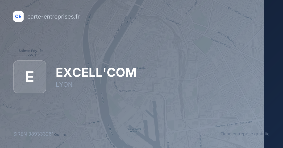 EXCELL'COM — 389333261 — fiche entreprise