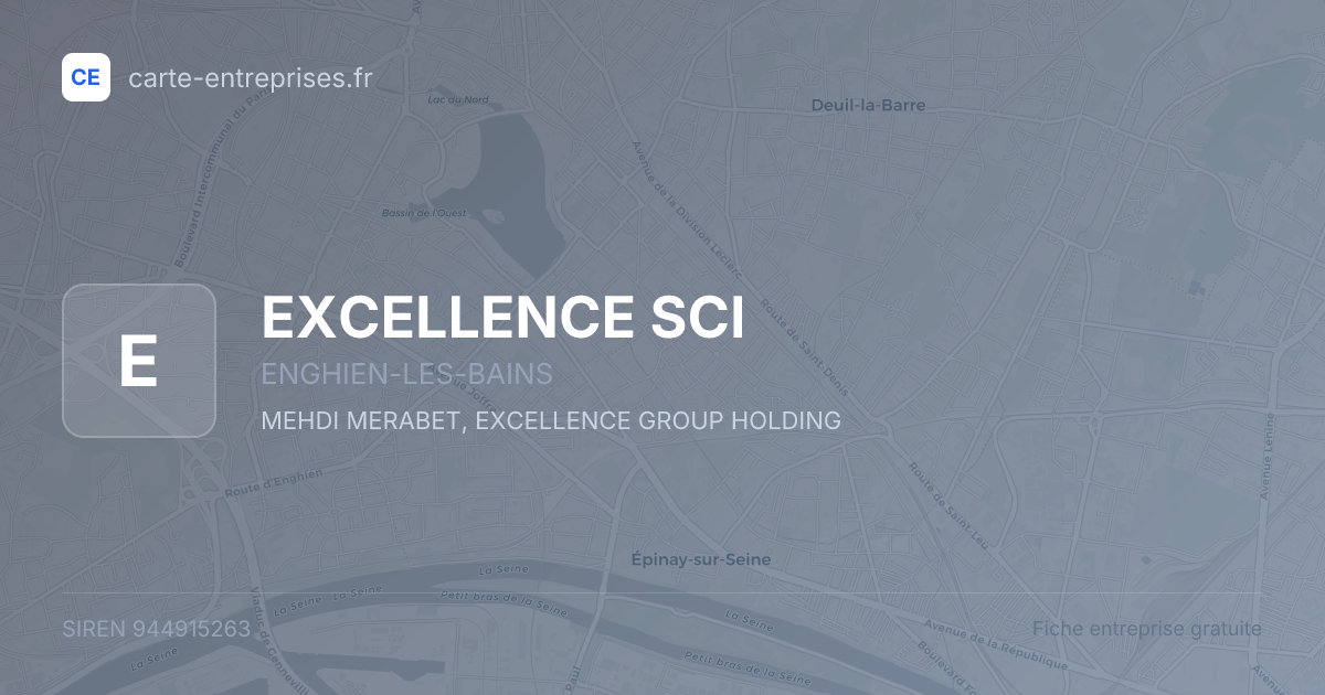 EXCELLENCE SCI — 944915263 — fiche entreprise