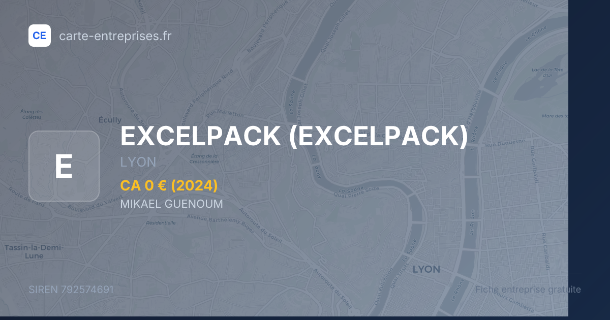 EXCELPACK — 792574691 — fiche entreprise