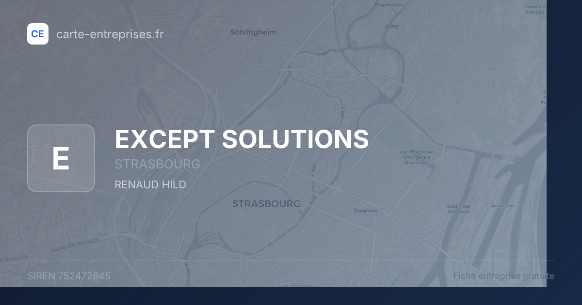 EXCEPT SOLUTIONS — 752472845 — fiche entreprise