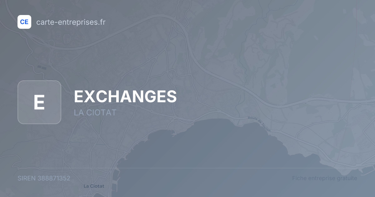 EXCHANGES — 388871352 — fiche entreprise