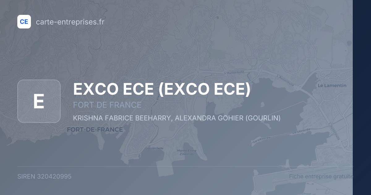 EXCO ECE — 320420995 — fiche entreprise