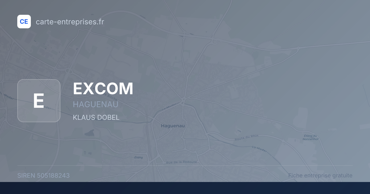 EXCOM — 505188243 — fiche entreprise