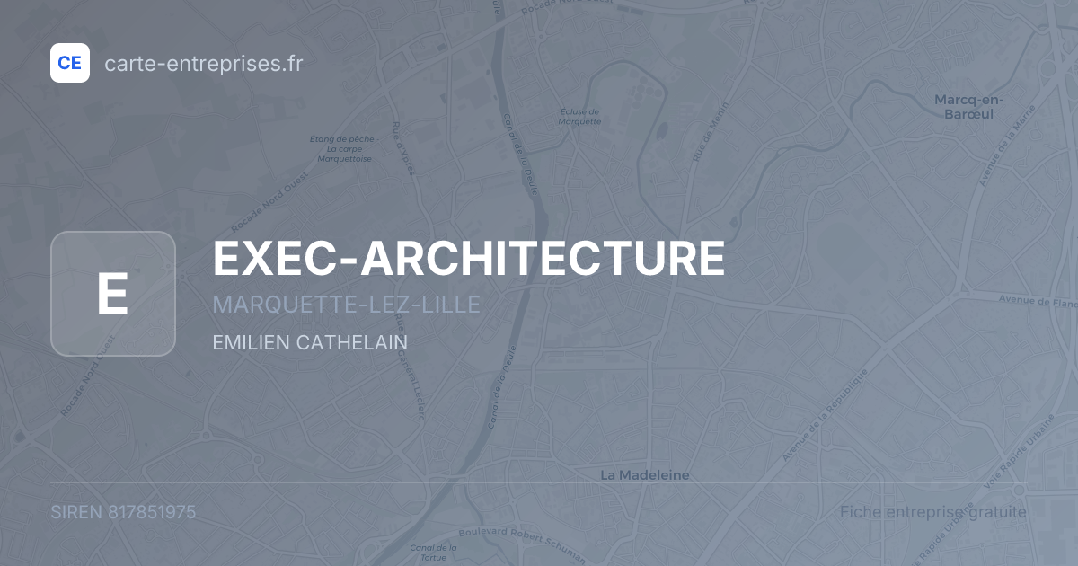EXEC-ARCHITECTURE — 817851975 — fiche entreprise