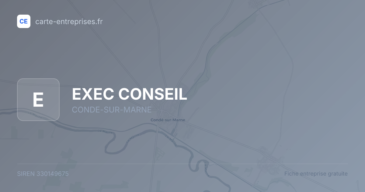 EXEC CONSEIL — 330149675 — fiche entreprise