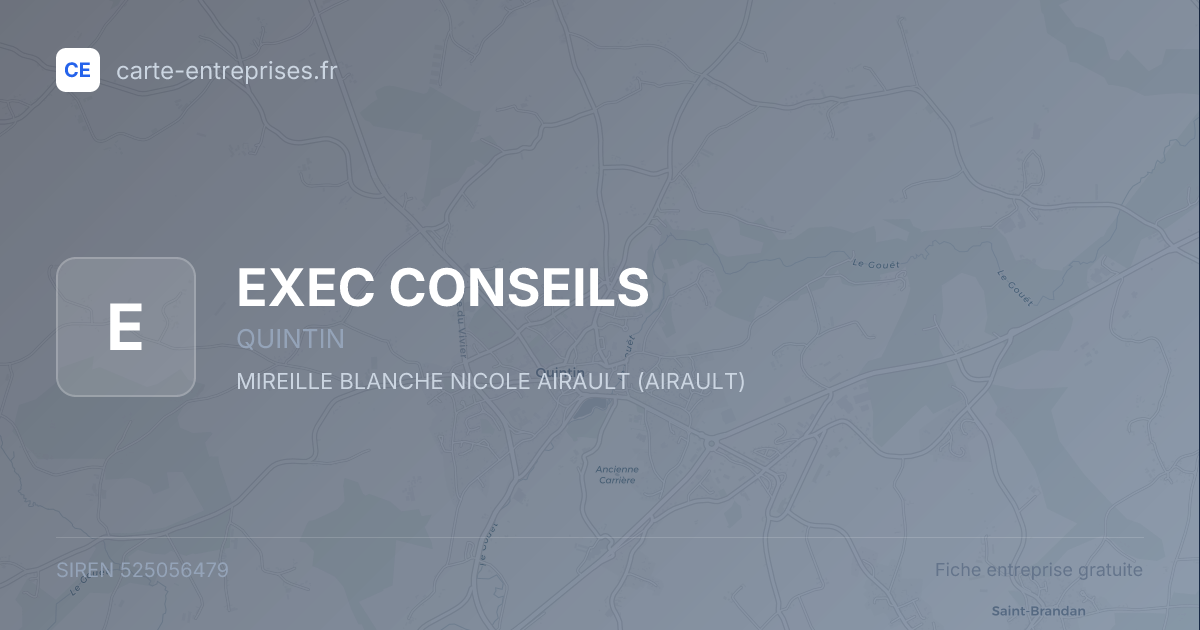 EXEC CONSEILS — 525056479 — fiche entreprise