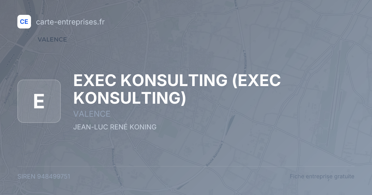 EXEC KONSULTING — 948499751 — fiche entreprise