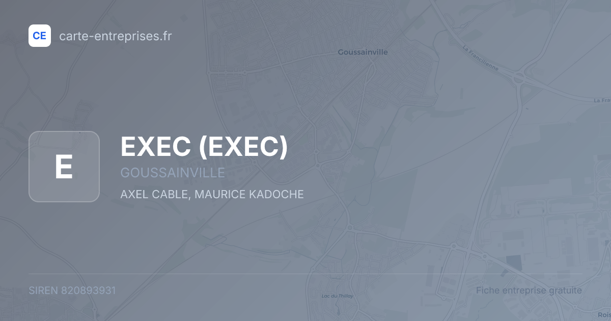 EXEC — 820893931 — fiche entreprise