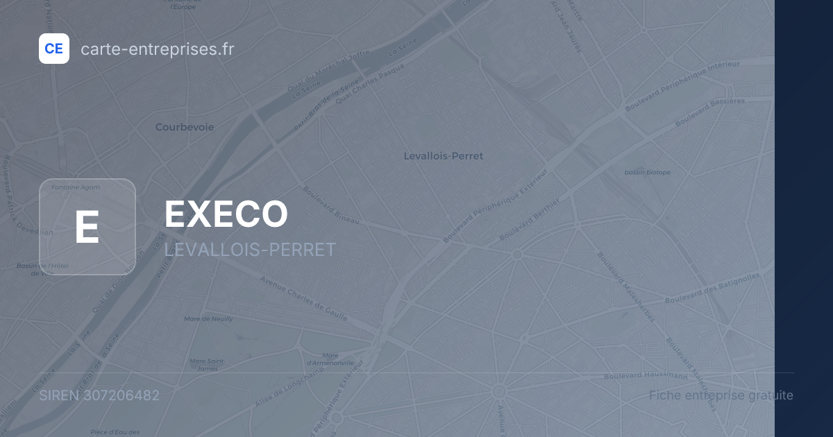 EXECO — 307206482 — fiche entreprise