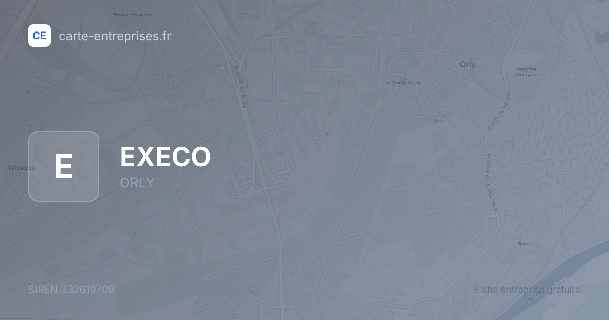 EXECO — 332619709 — fiche entreprise