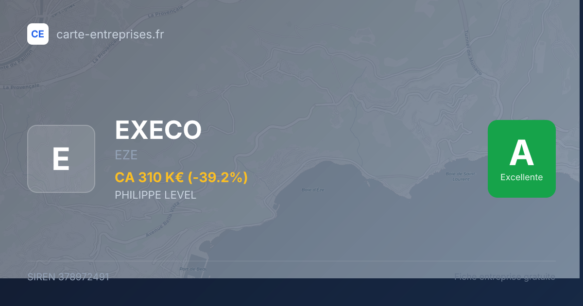 EXECO — 378972491 — fiche entreprise