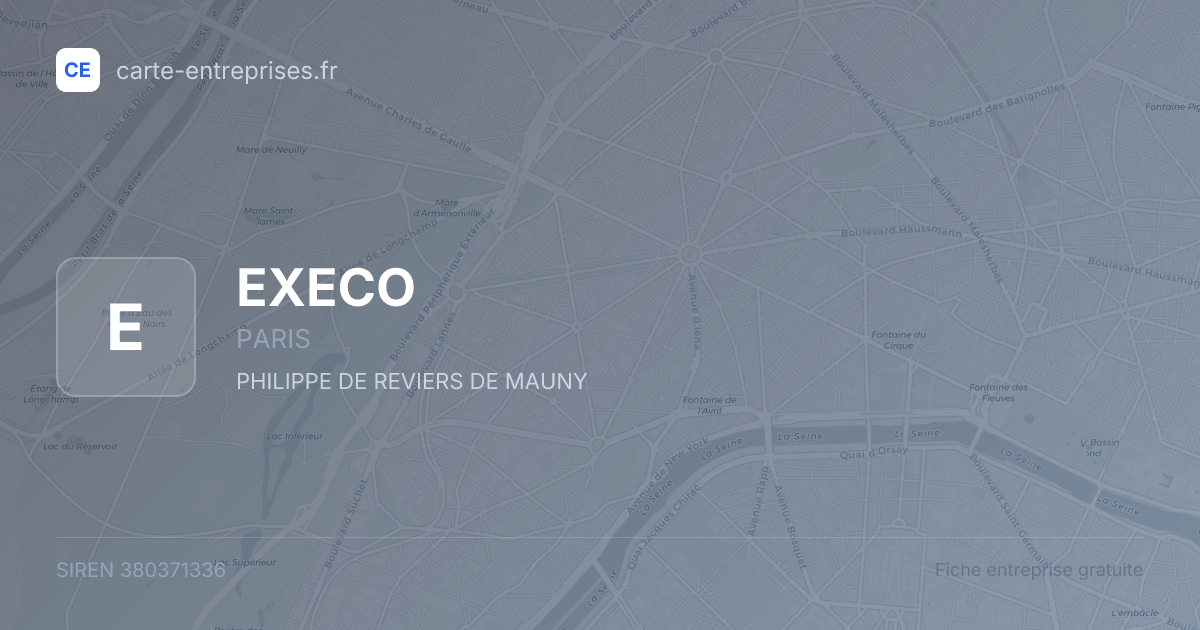 EXECO — 380371336 — fiche entreprise